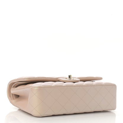 Chanel Iridescent Calfskin Quilted Medium Double Flap Beige 4 of 14