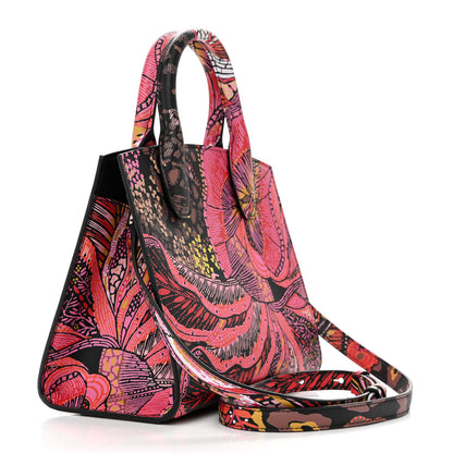 Salvatore Ferragamo Calfskin Batik Print Small The Studio Bag Multicolor 3 of 10