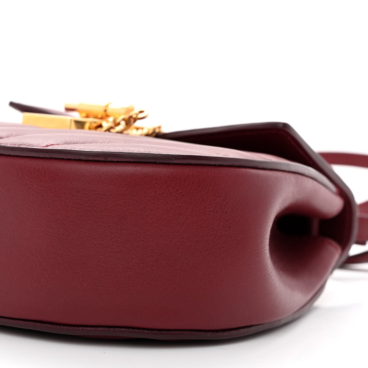 Calfskin Quilted Mini Drew Bijou Shoulder Bag Dahlia Red