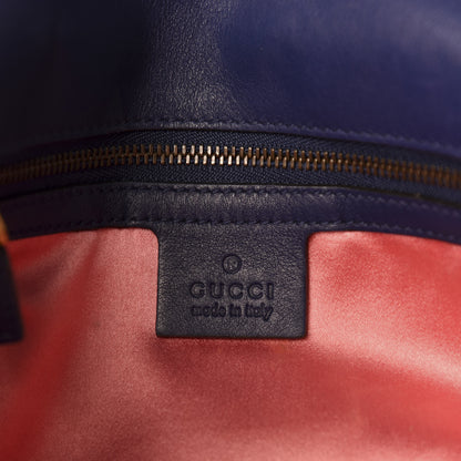 Gucci Velvet Matelasse Medium GG Marmont Shoulder Bag Cobalt Blue 11 of 13