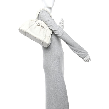 Christian Dior Calfskin Small My Dior Frame Pocket Satchel White 2 of 12