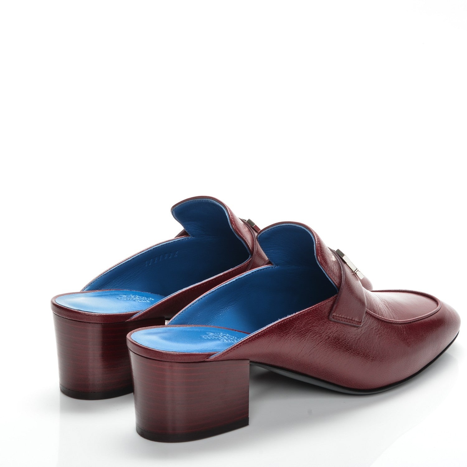 Hermes Chevre Paradis Mules 38 Carmin 4 of 7