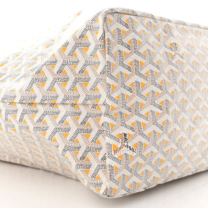 Goyard Goyardine Saint Louis Claire Voie GM White Yellow 8 of 11