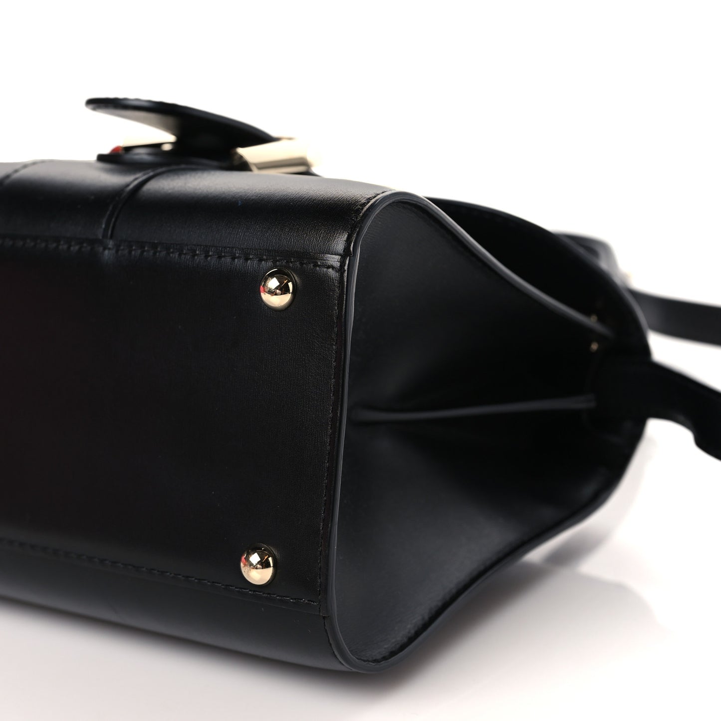 Box Calfskin Mini Brillant Satchel Black