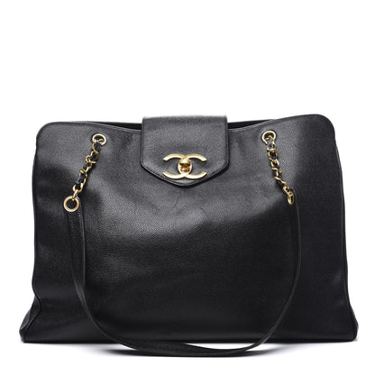 Chanel Caviar XL Weekender Bag Black 1 of 10