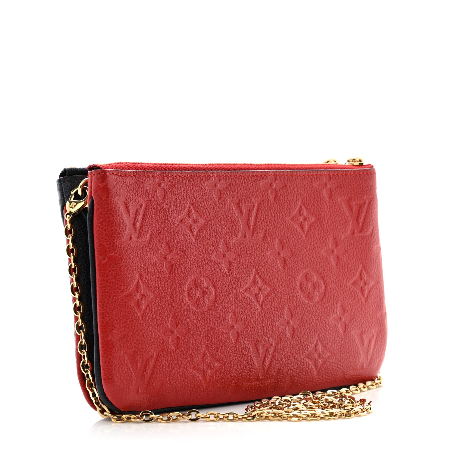 Louis Vuitton Empreinte Double Zip Pochette Marine Rouge 3 of 11