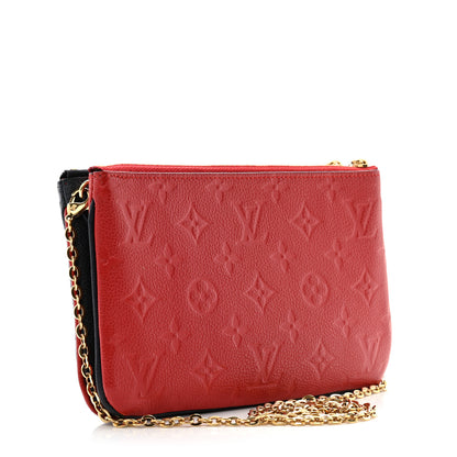Louis Vuitton Empreinte Double Zip Pochette Marine Rouge 3 of 11