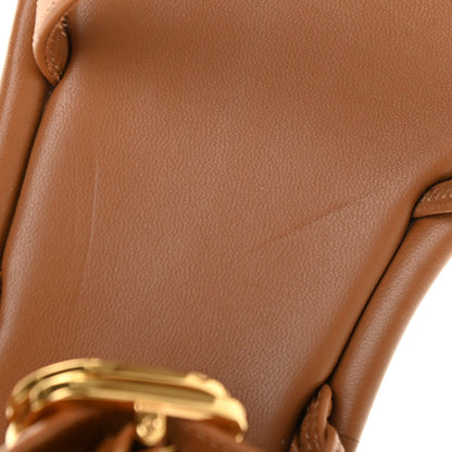 Christian Dior Calfskin Egee Sandals 38 Golden Saddle 10 of 13