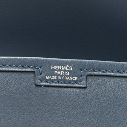 Hermes Swift Jige Duo Clutch Bleu Agate 6 of 12