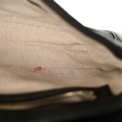 Gucci Pebbled Calfskin Medium Soho Flap Crossbody Black 12 of 15