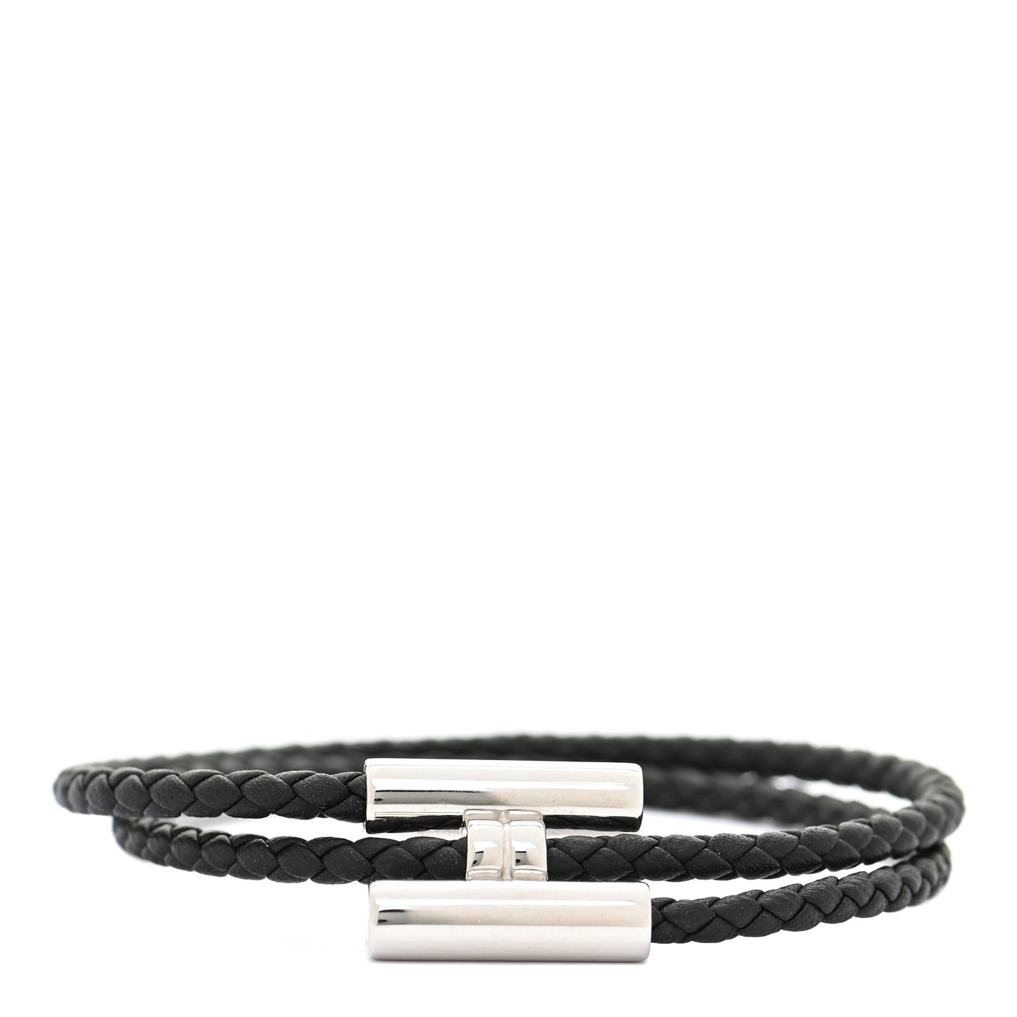 Swift Double Wrap Cord Tournis Tresse Bracelet Black