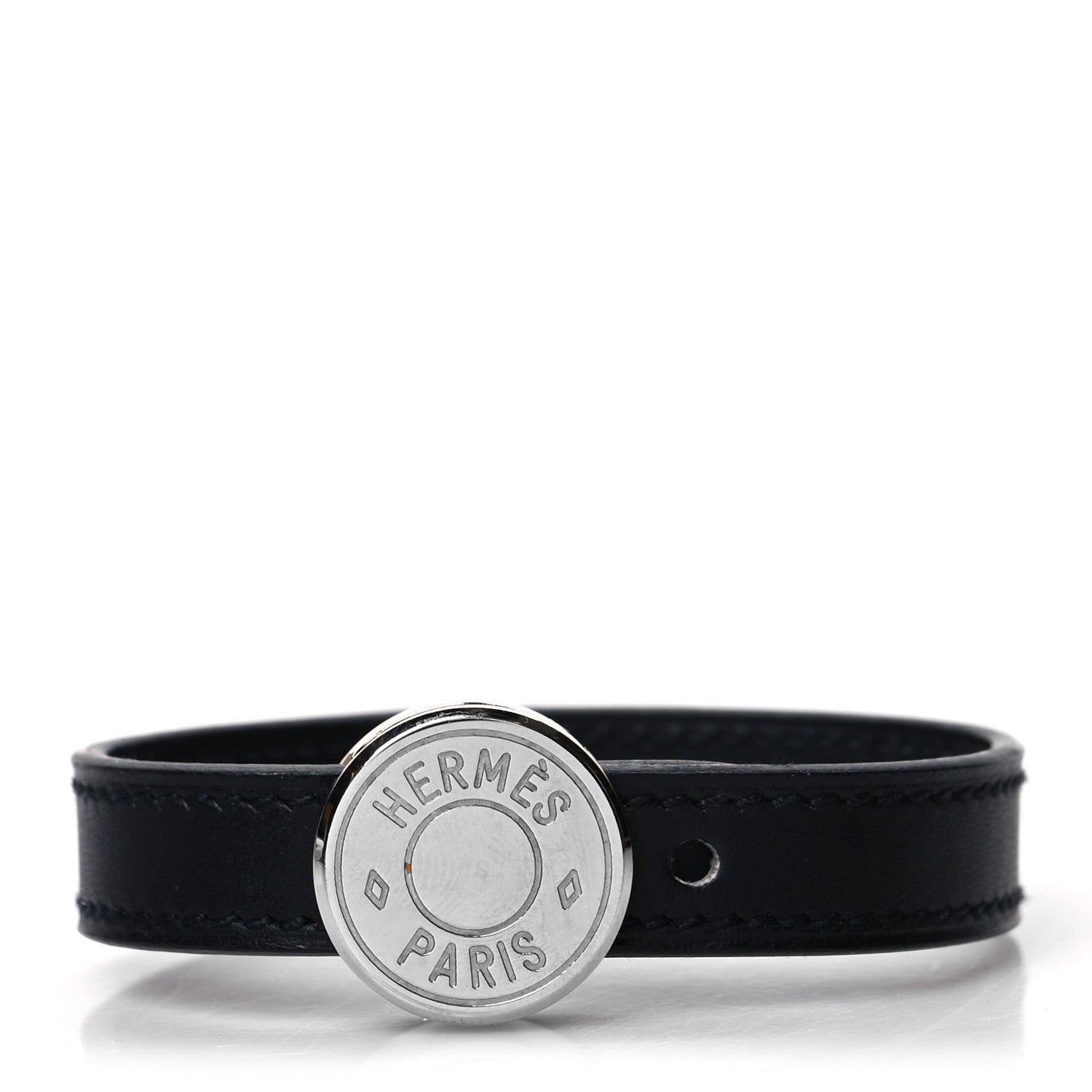 Hermes Chamonix Looping Interchangeable Bracelet S Black Rouge Casaque 1 of 9
