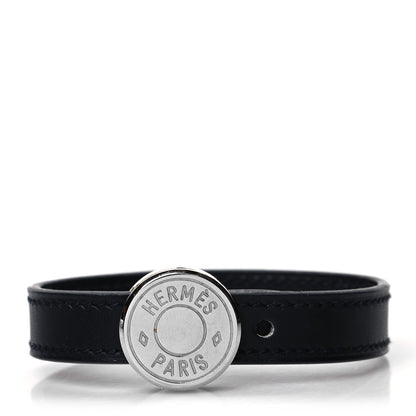 Hermes Chamonix Looping Interchangeable Bracelet S Black Rouge Casaque 1 of 9