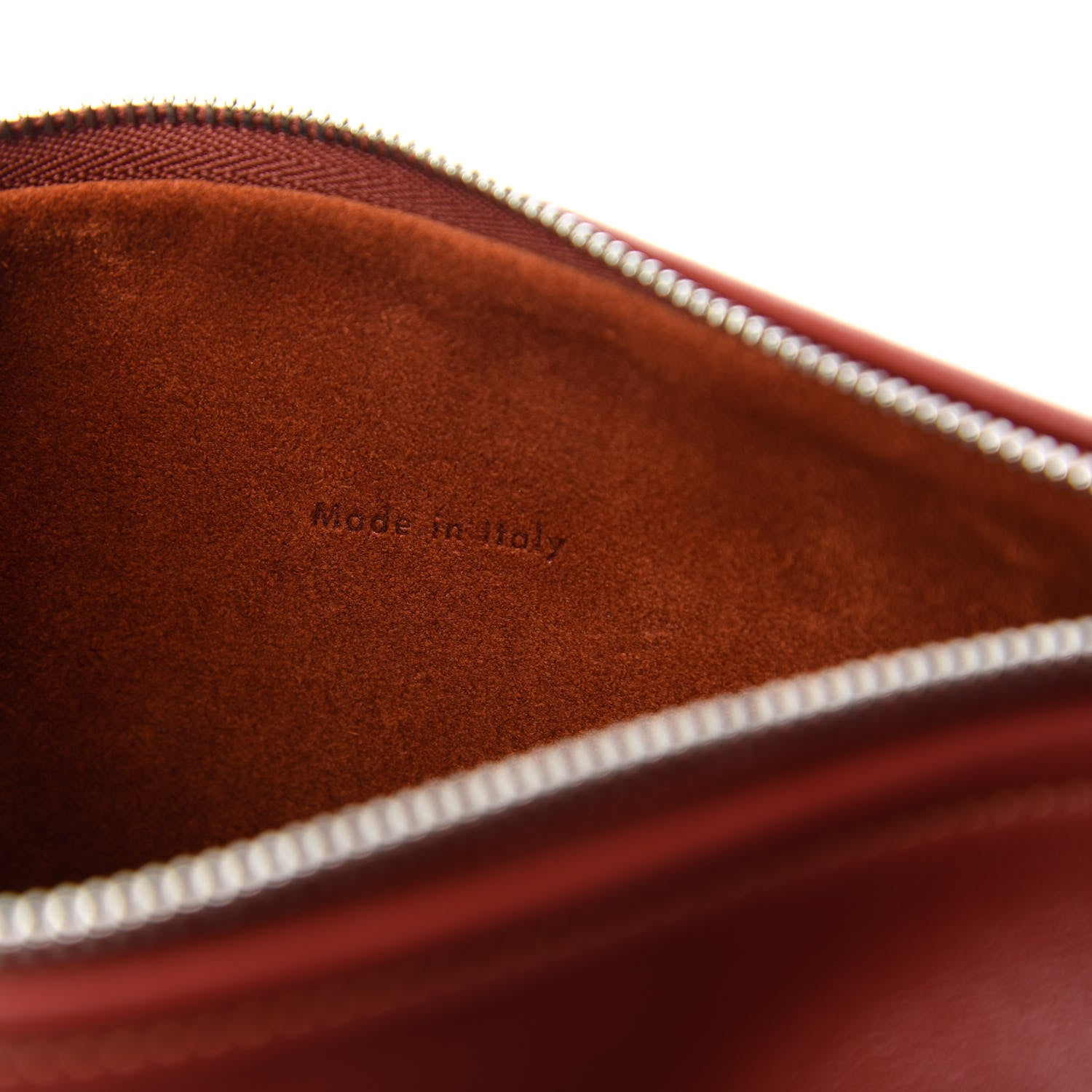 Celine Lambskin Calfskin Small Ribbon Shoulder Bag Merlot 8 of 9