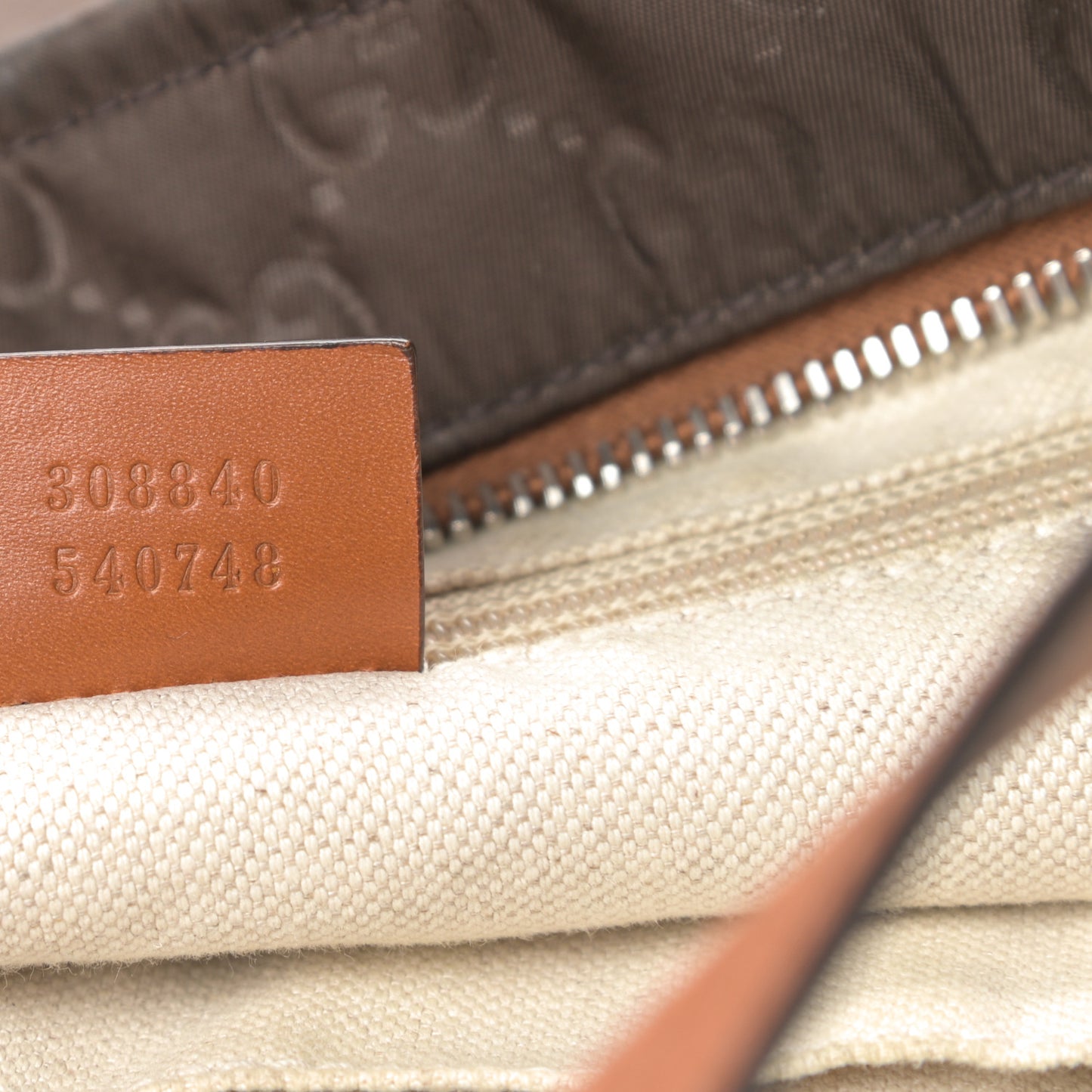 Nylon Guccissima Messenger Bag Brown