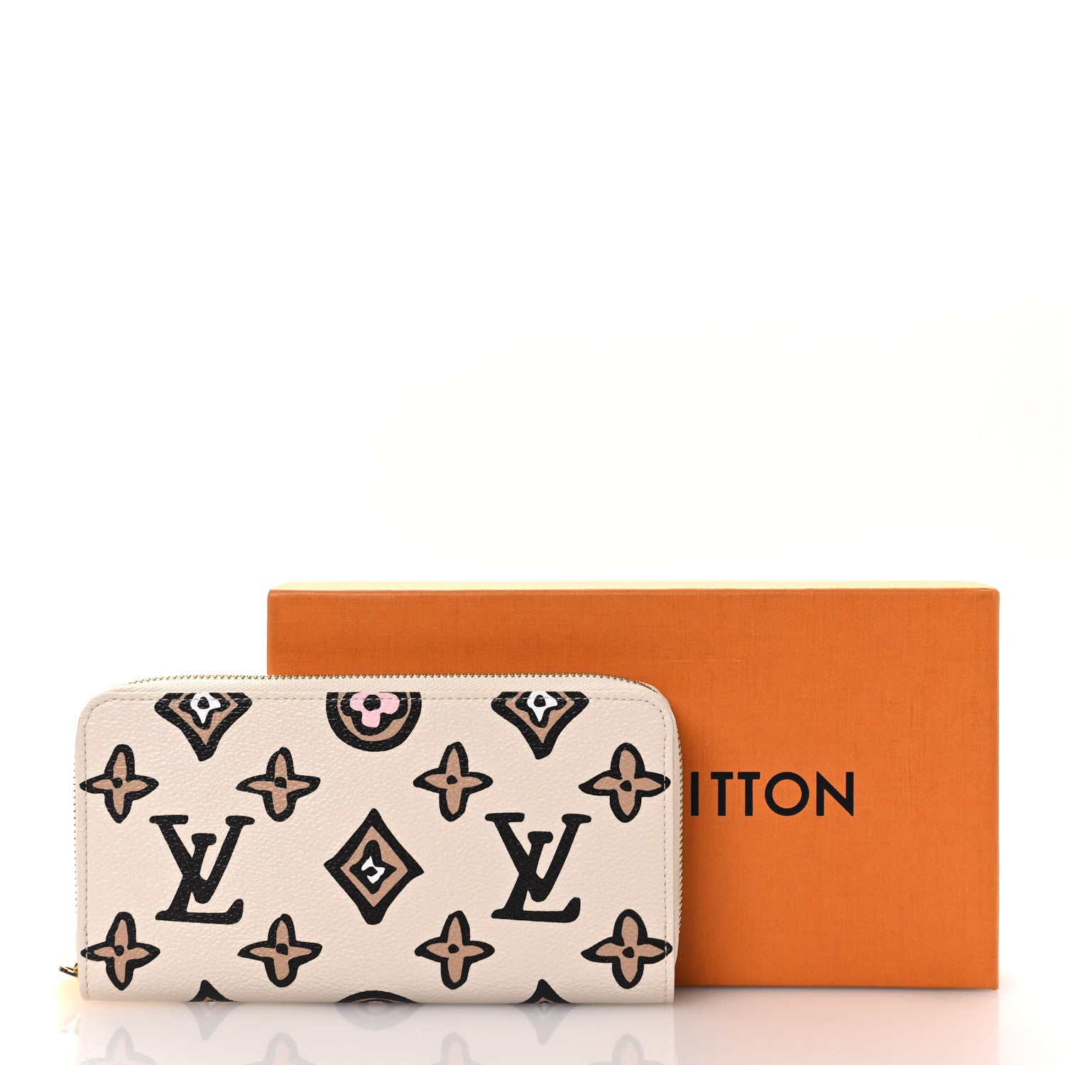 Louis Vuitton Monogram Giant Wild At Heart Zippy Wallet Creme 7 of 7