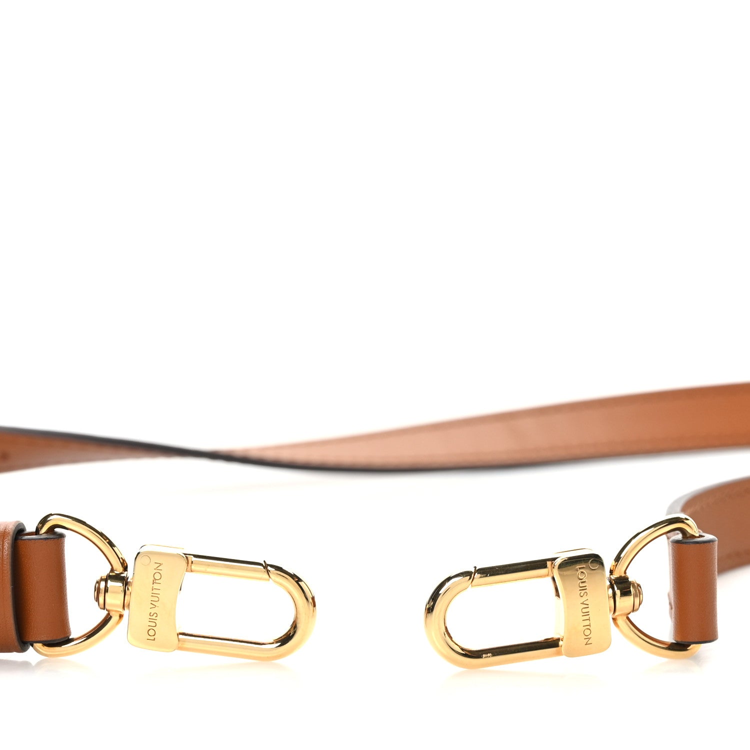 Louis Vuitton Calfskin 18mm Adjustable Shoulder Strap Brown 3 of 5