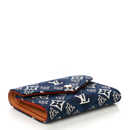 Louis Vuitton Jacquard Since 1854 Victorine Wallet Blue 4 of 10
