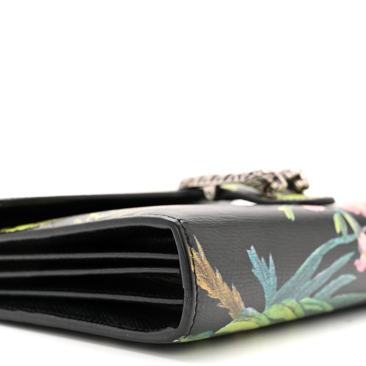 Calfskin Tropical Print Mini Dionysus Shoulder Bag Black Multi