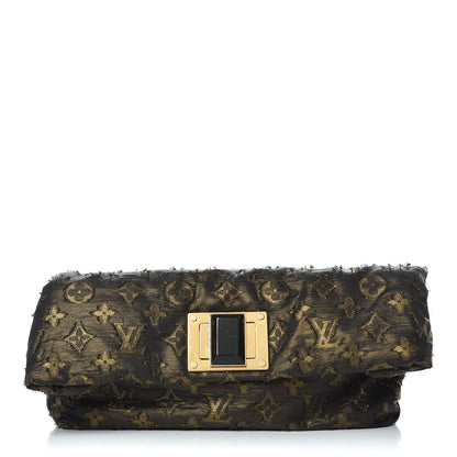 Louis Vuitton Lurex Quilted Monogram Altair Clutch Bronze 1 of 7