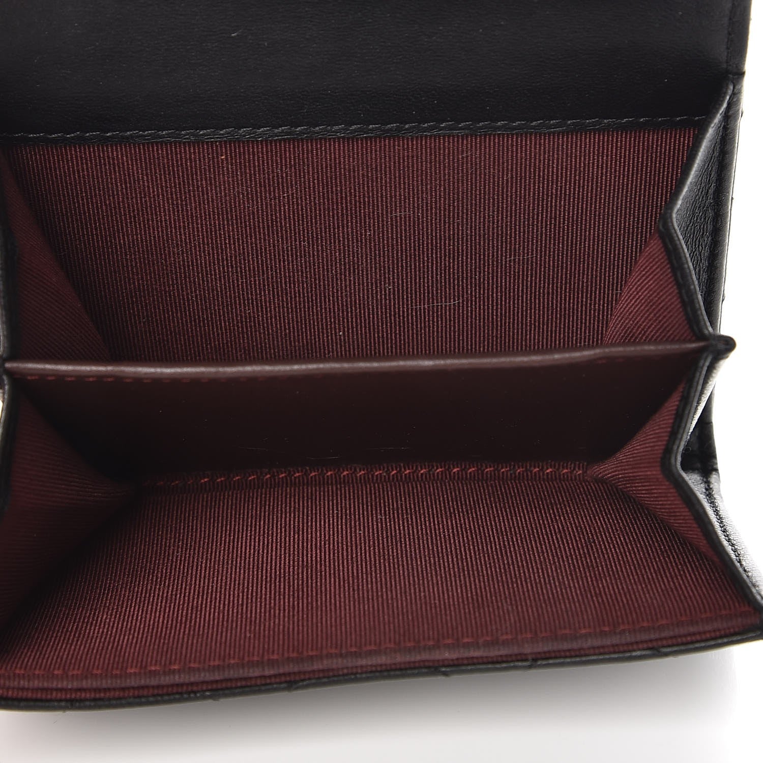 Chanel Lambskin Quilted Flap Card Holder Wallet Black 5 of 9