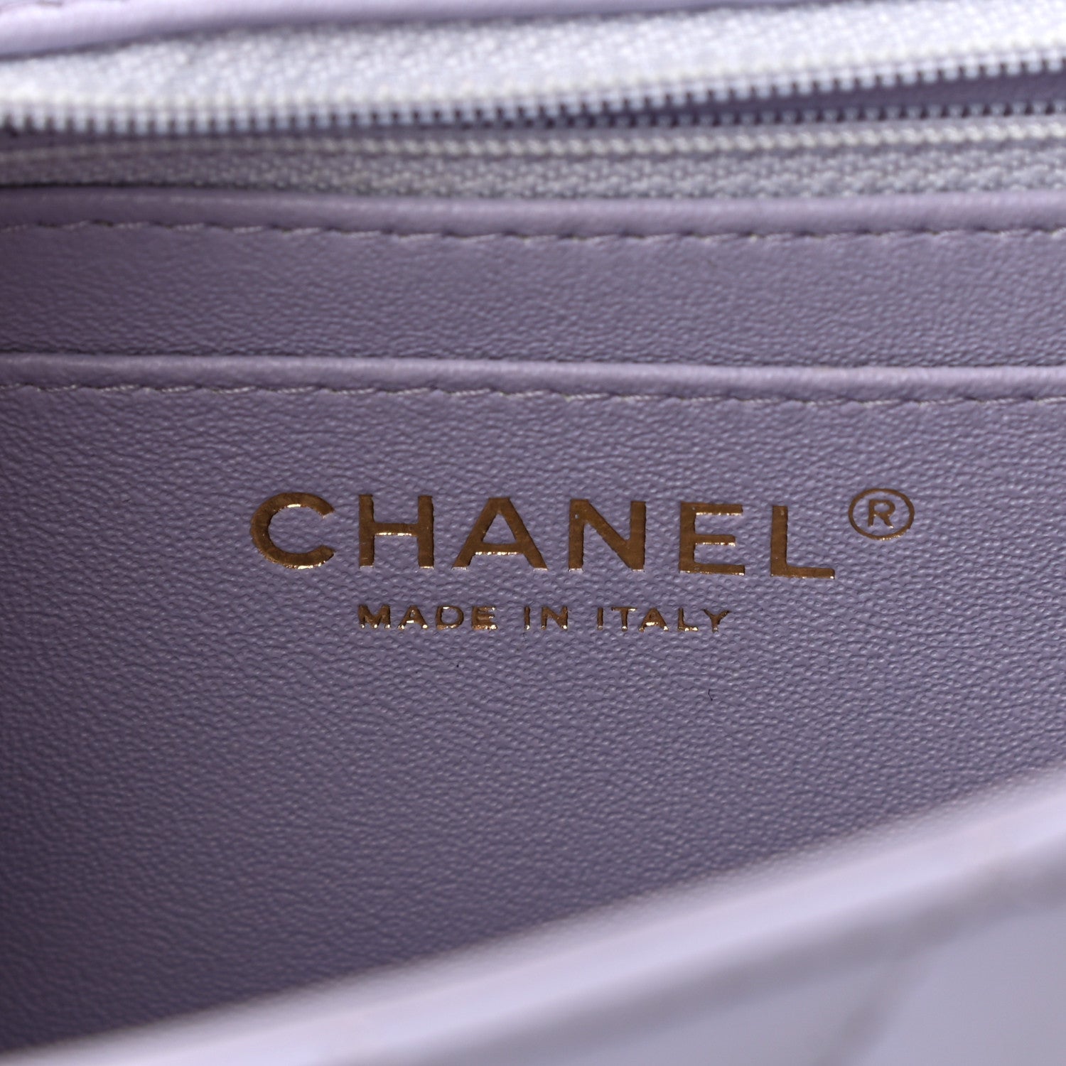 Chanel Lambskin Quilted Mini Rectangular Flap Light Purple 5 of 10