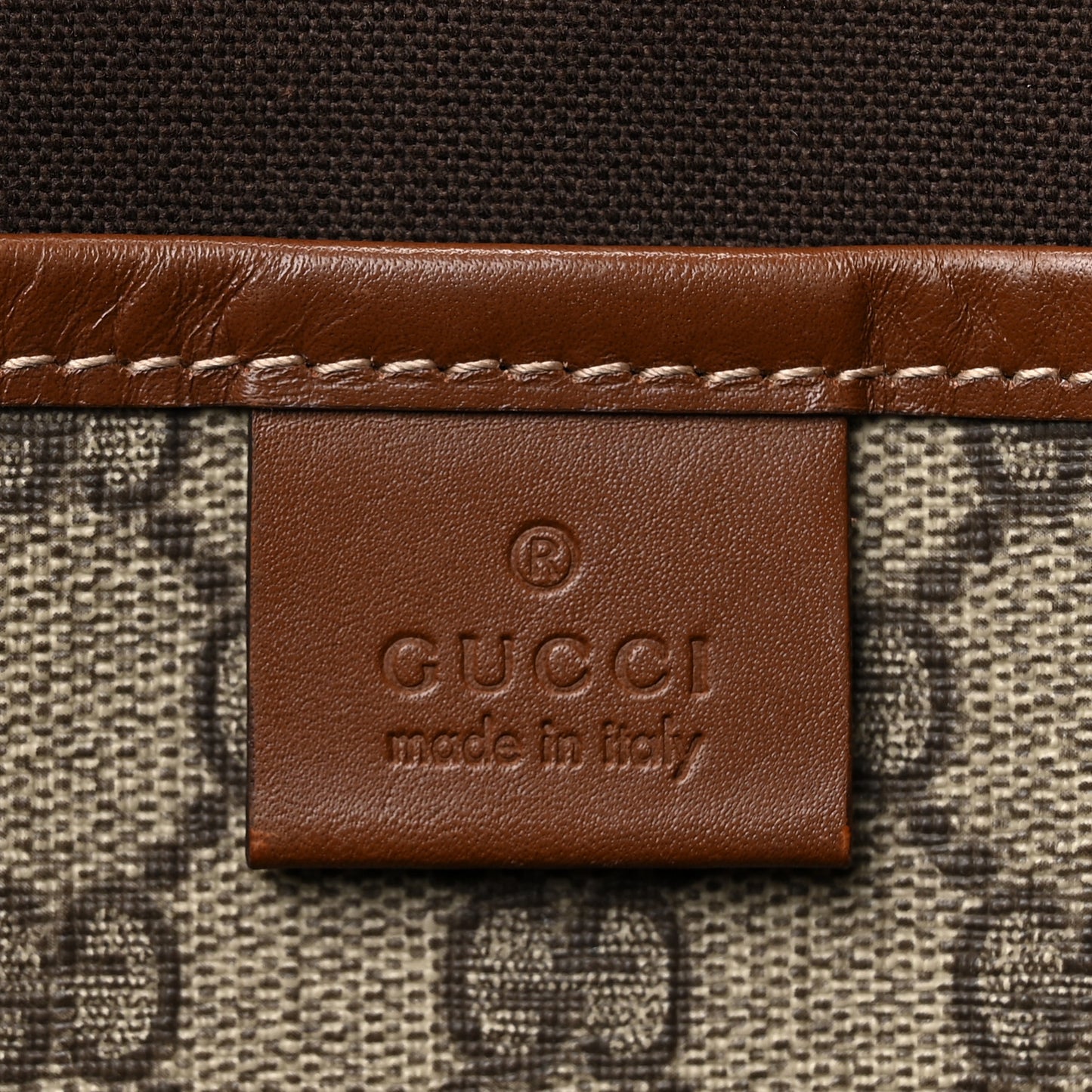 GG Plus Monogram Medium Signature Web Loop Tote Light Brown