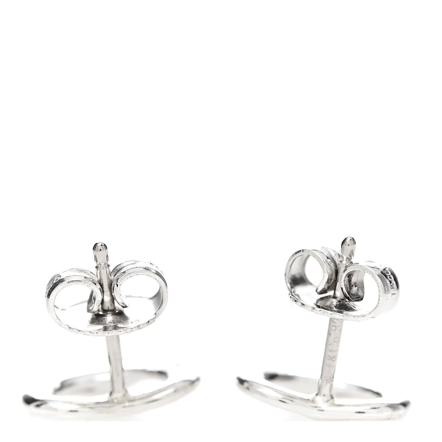 Tiffany Sterling Silver 11mm Elsa Peretti Open Heart Earrings 3 of 4