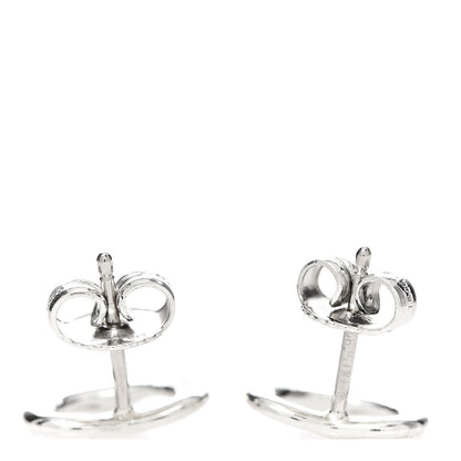 Tiffany Sterling Silver 11mm Elsa Peretti Open Heart Earrings 3 of 4