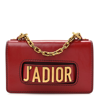 Christian Dior Calfskin J'Adior Chain Flap Bag Red 1 of 12