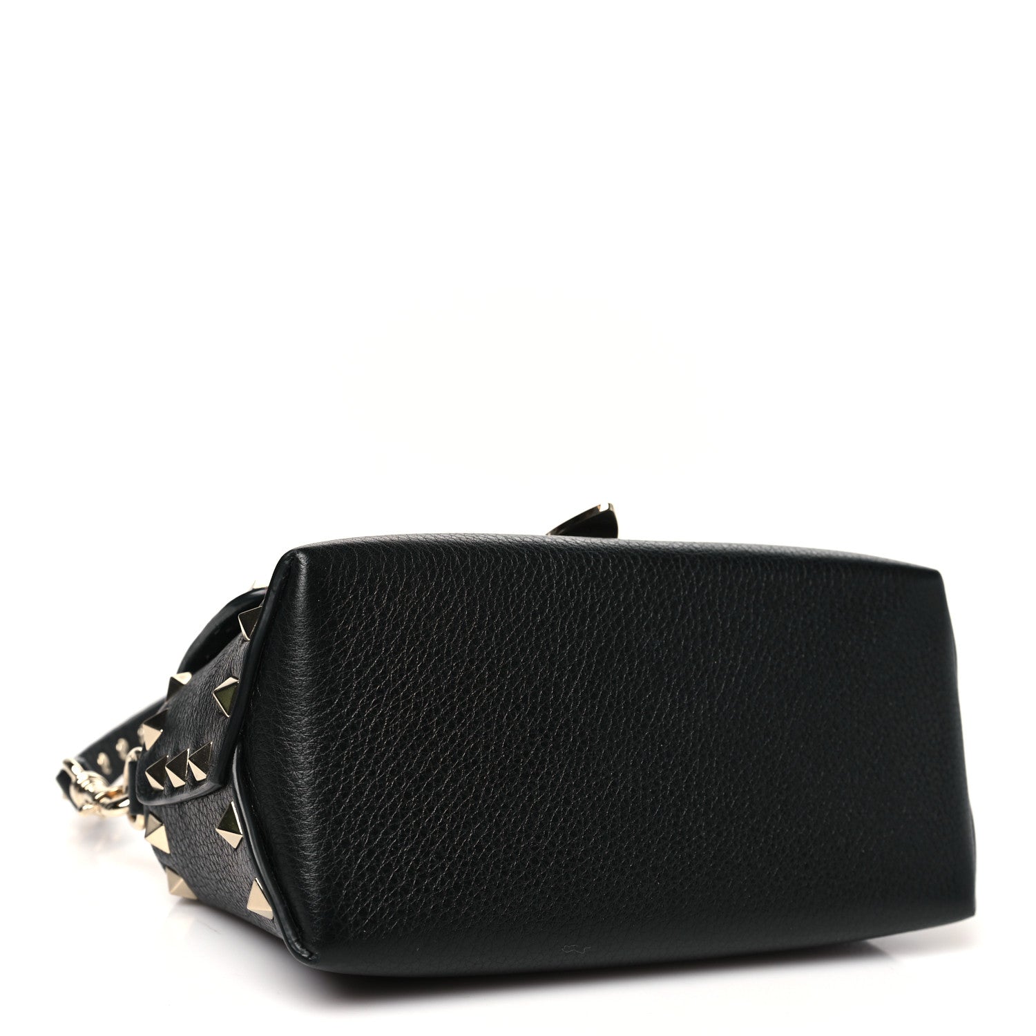 Valentino Garavani Pebbled Calfskin Mini Rockstud Crossbody Bag Black 4 of 9