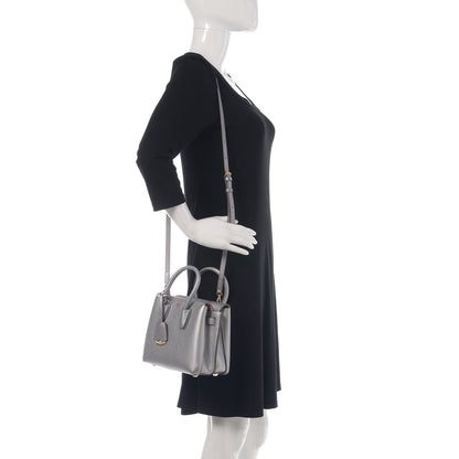 MCM Metallic Grained Calfskin Mini Milla Tote Spike Silver 2 of 9