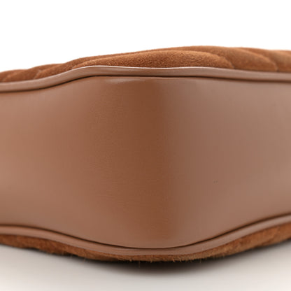 Saint Laurent Suede Matelasse Monogram Lou Camera Bag Cinnamon 9 of 12