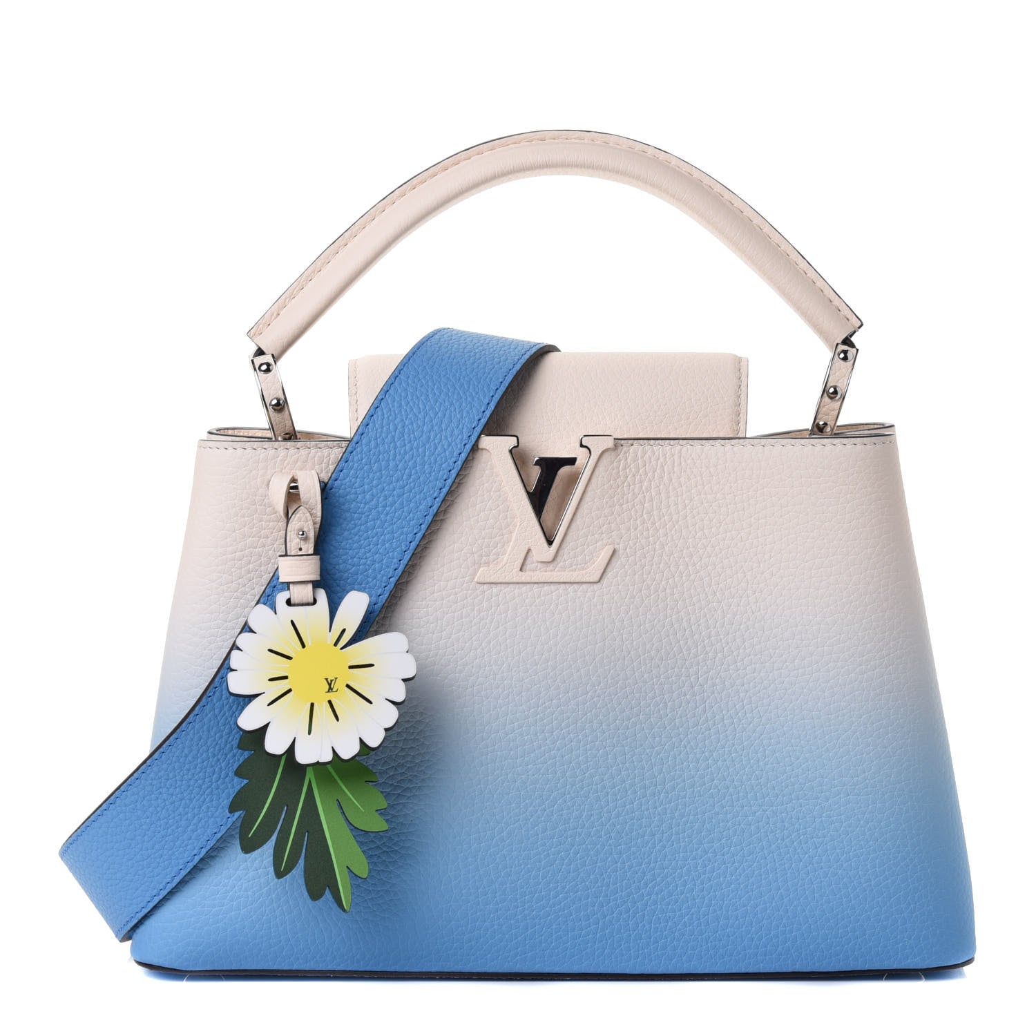 Louis Vuitton Taurillon Capucines MM Gradient Blue 1 of 4