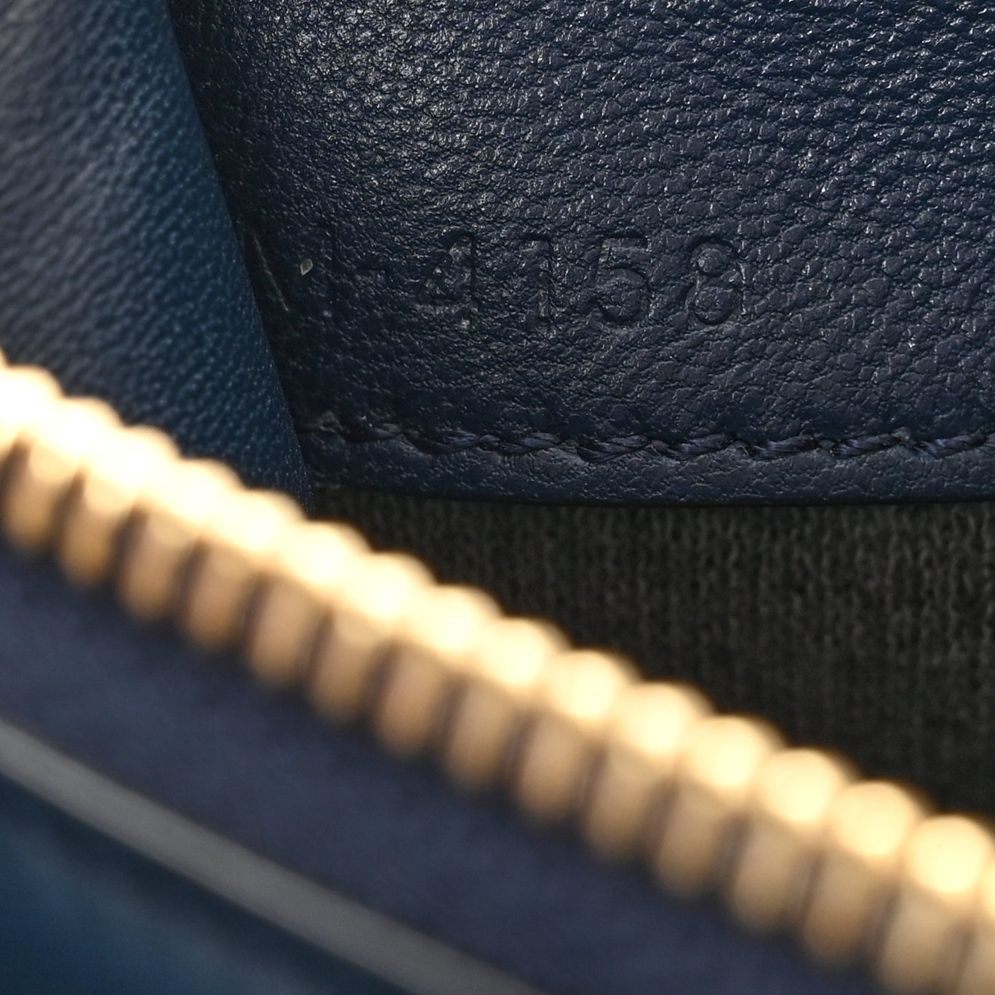 Lambskin Large Trio Crossbody Bag Navy Blue