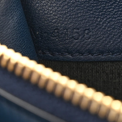 Celine Lambskin Large Trio Crossbody Bag Navy Blue 10 of 13