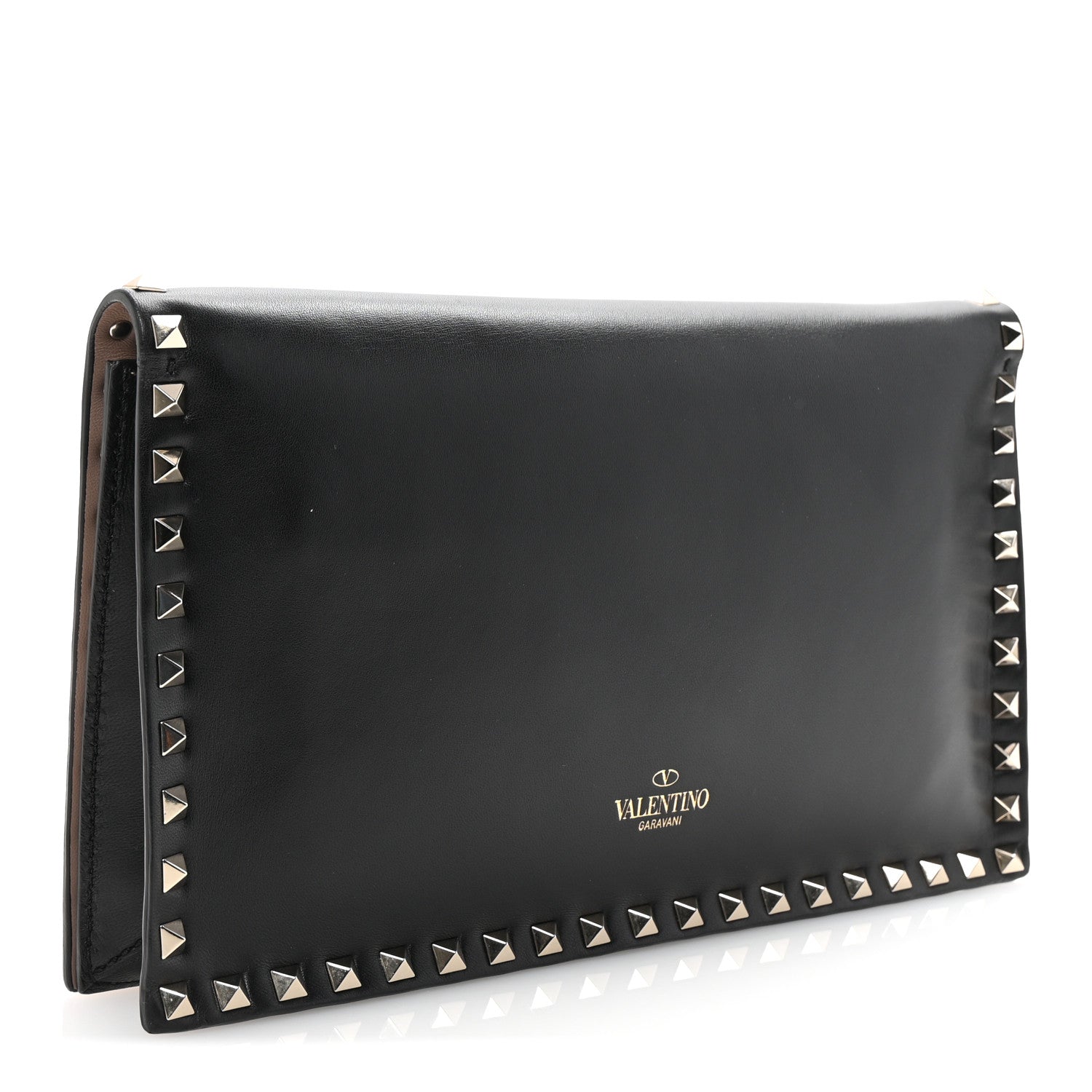 Valentino Garavani Nappa Rockstud Wristlet Clutch Black 3 of 6