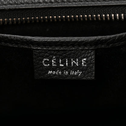 Celine Drummed Calfskin Nano Luggage Black 6 of 14