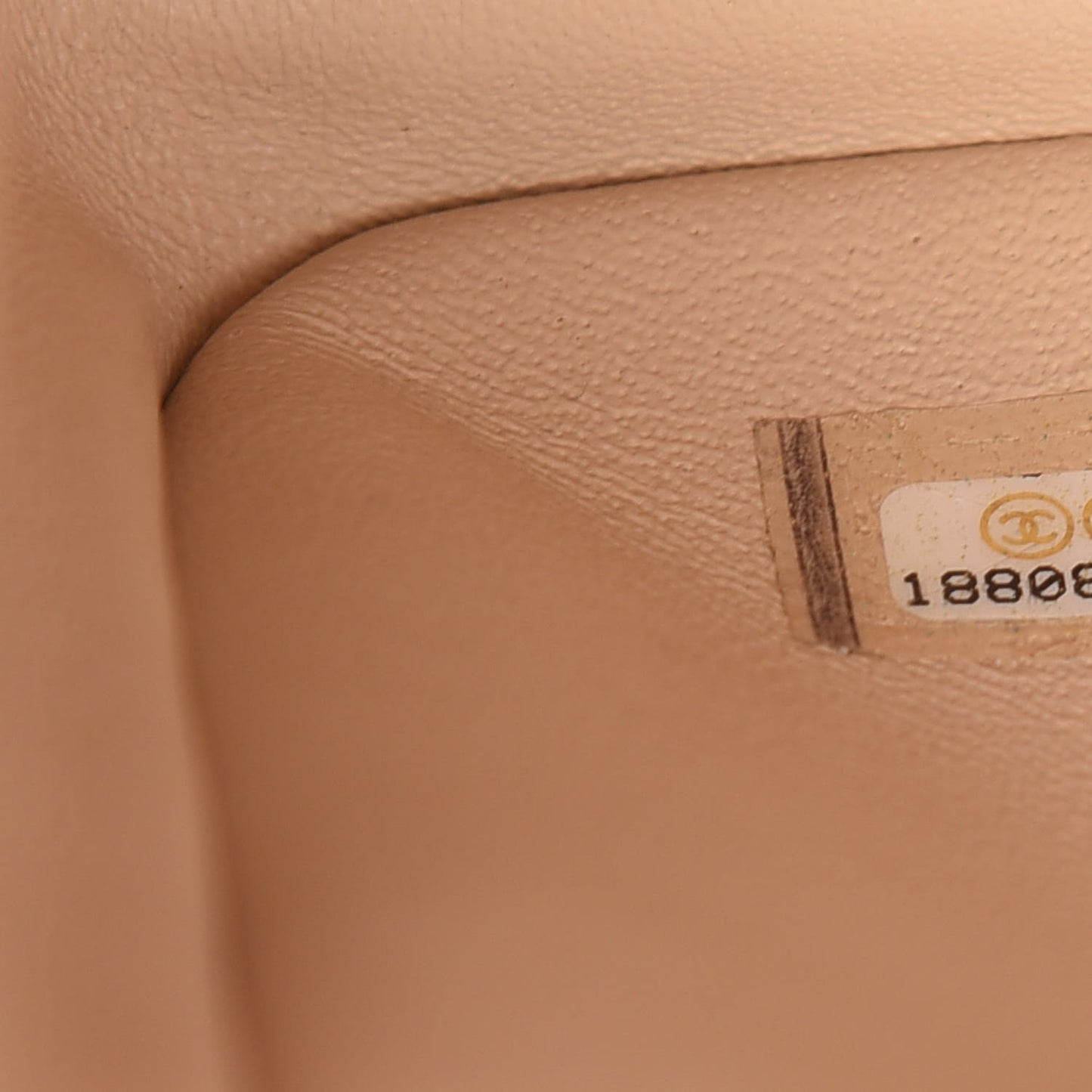 Lambskin Quilted Jumbo Double Flap Beige Clair