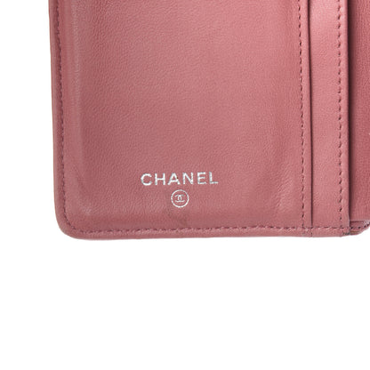 Chanel Lambskin Quilted Yen Wallet Pink 5 of 9