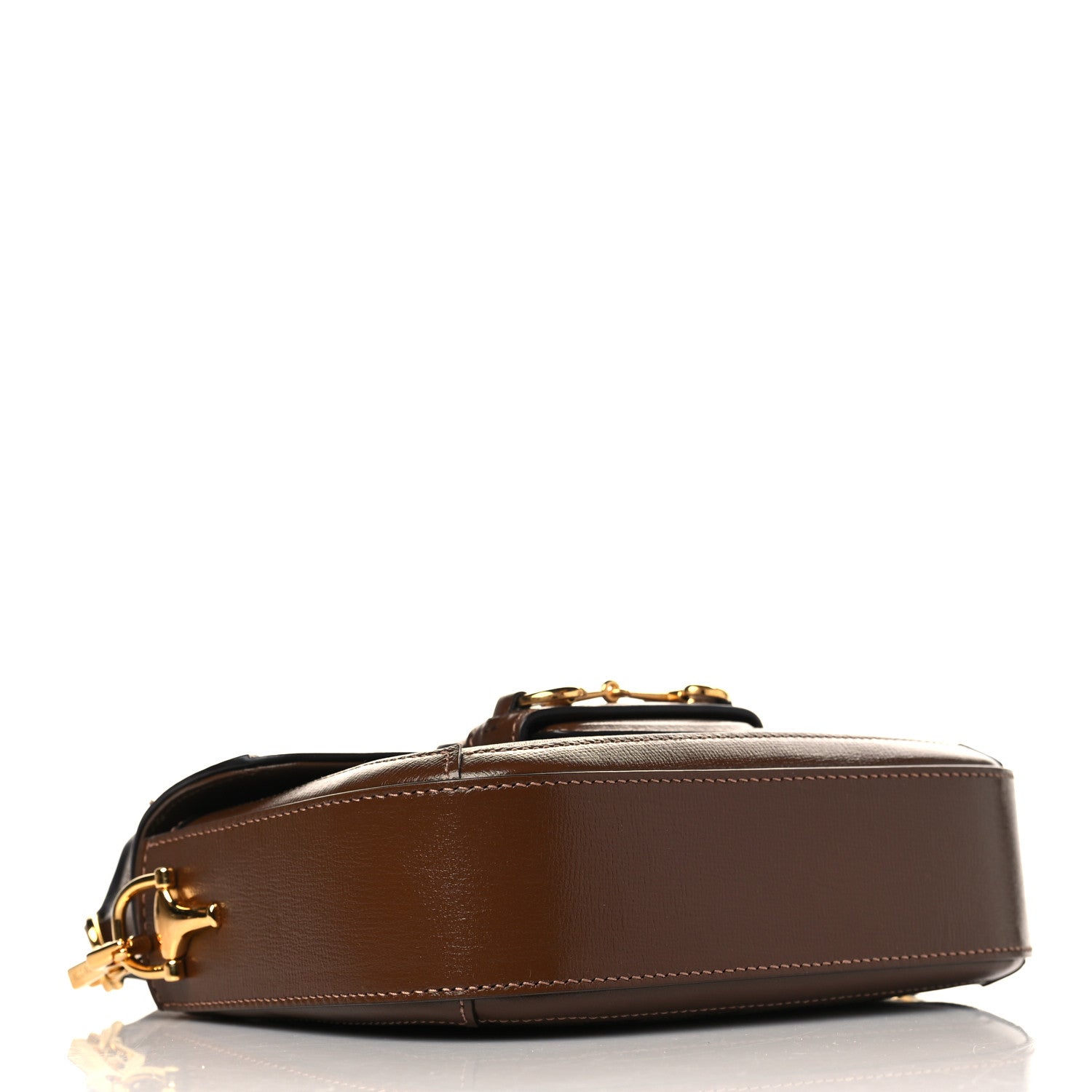 Gucci GG Supreme Monogram Web Mini Horsebit 1955 Shoulder Bag Beige Brown Sugar 4 of 9