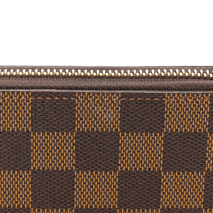 Louis Vuitton Damier Ebene Clemence Wallet Rose Ballerine 10 of 13