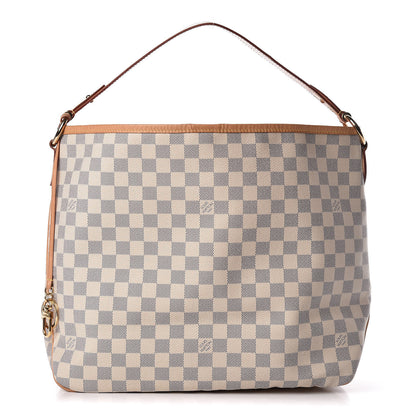 Louis Vuitton Damier Azur Delightful MM Rose Ballerine 1 of 15