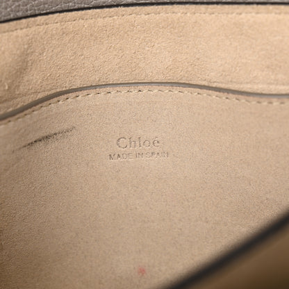 Chloe Grained Calfskin Lambskin Small Faye Shoulder Bag Motty Grey 6 of 14