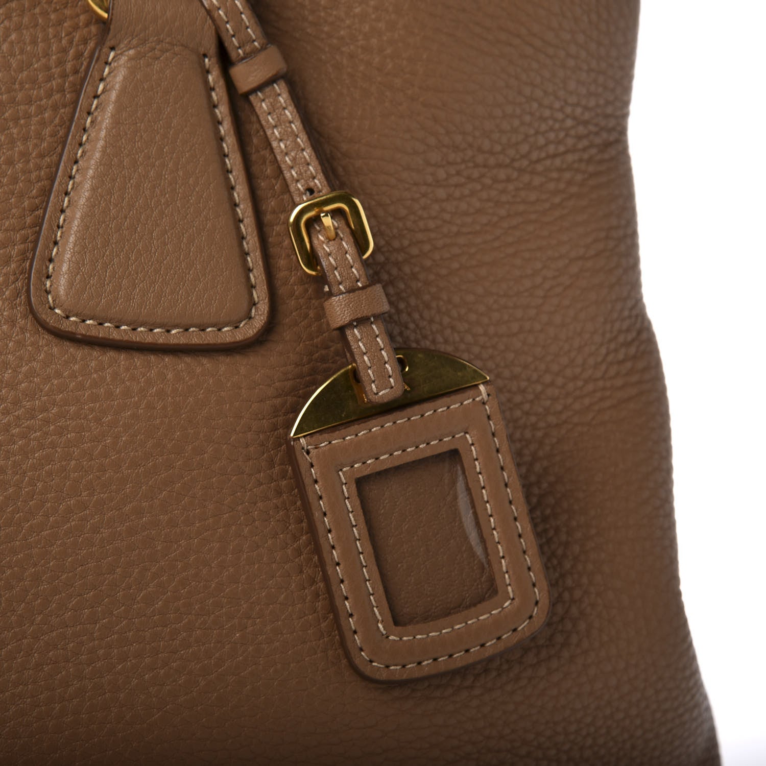 Prada Vitello Daino Tote Sesamo 10 of 10