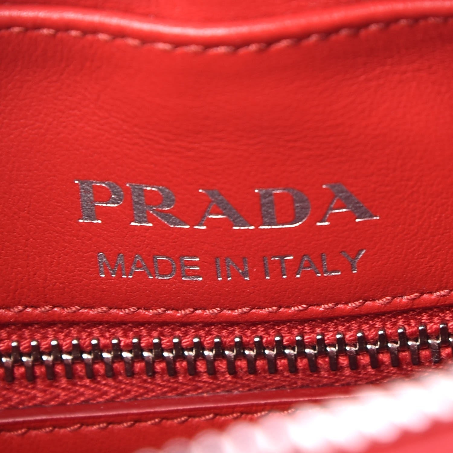 Prada Soft Calfskin Diagramme Crossbody Bag Rosso 6 of 8
