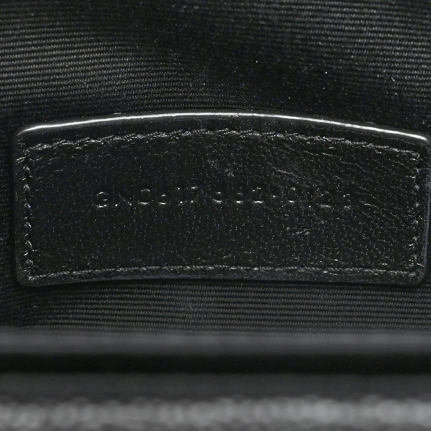 Grain De Poudre Matelasse Chevron Monogram Envelope Clutch Black