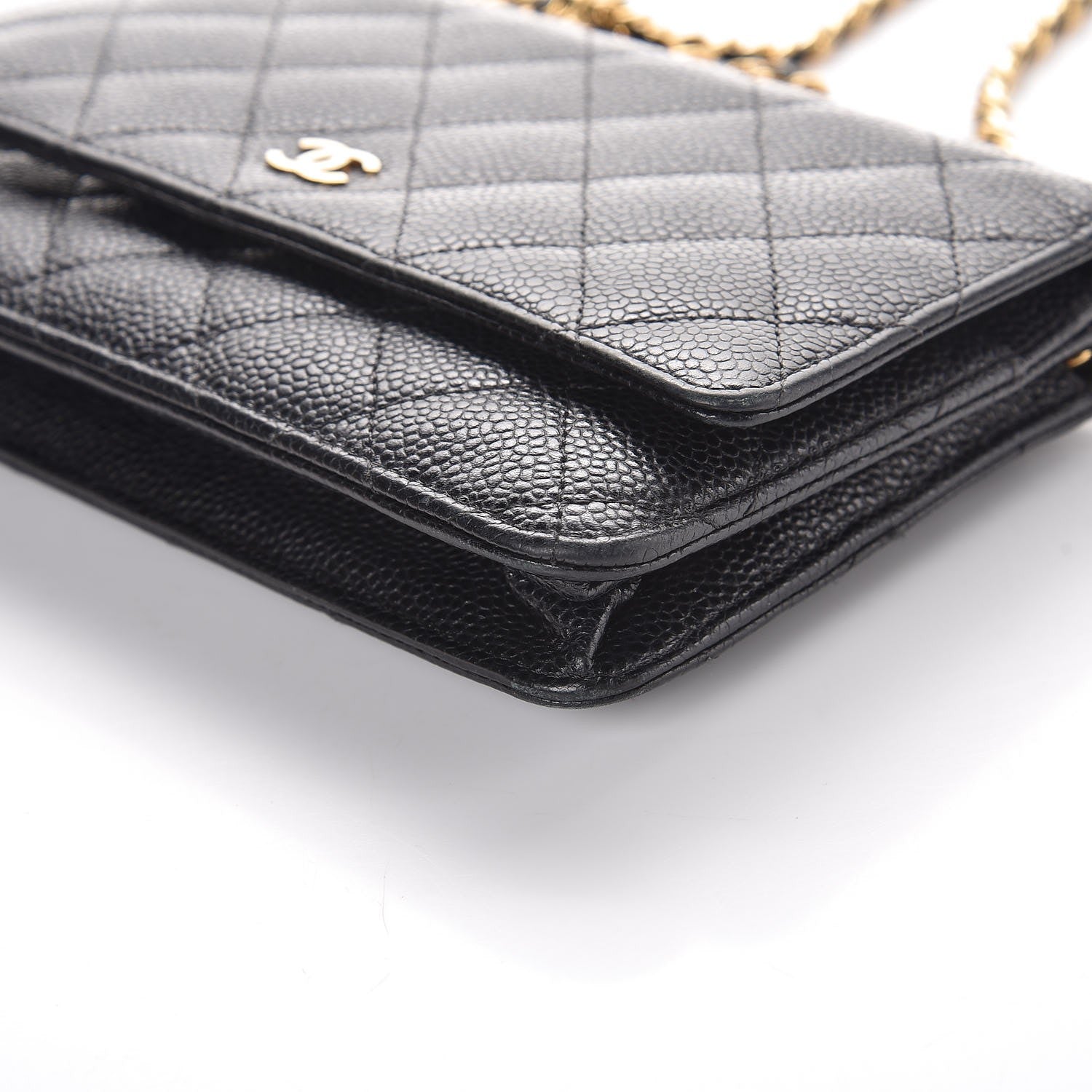 Chanel Caviar Quilted Wallet On Chain WOC Black 12 of 12