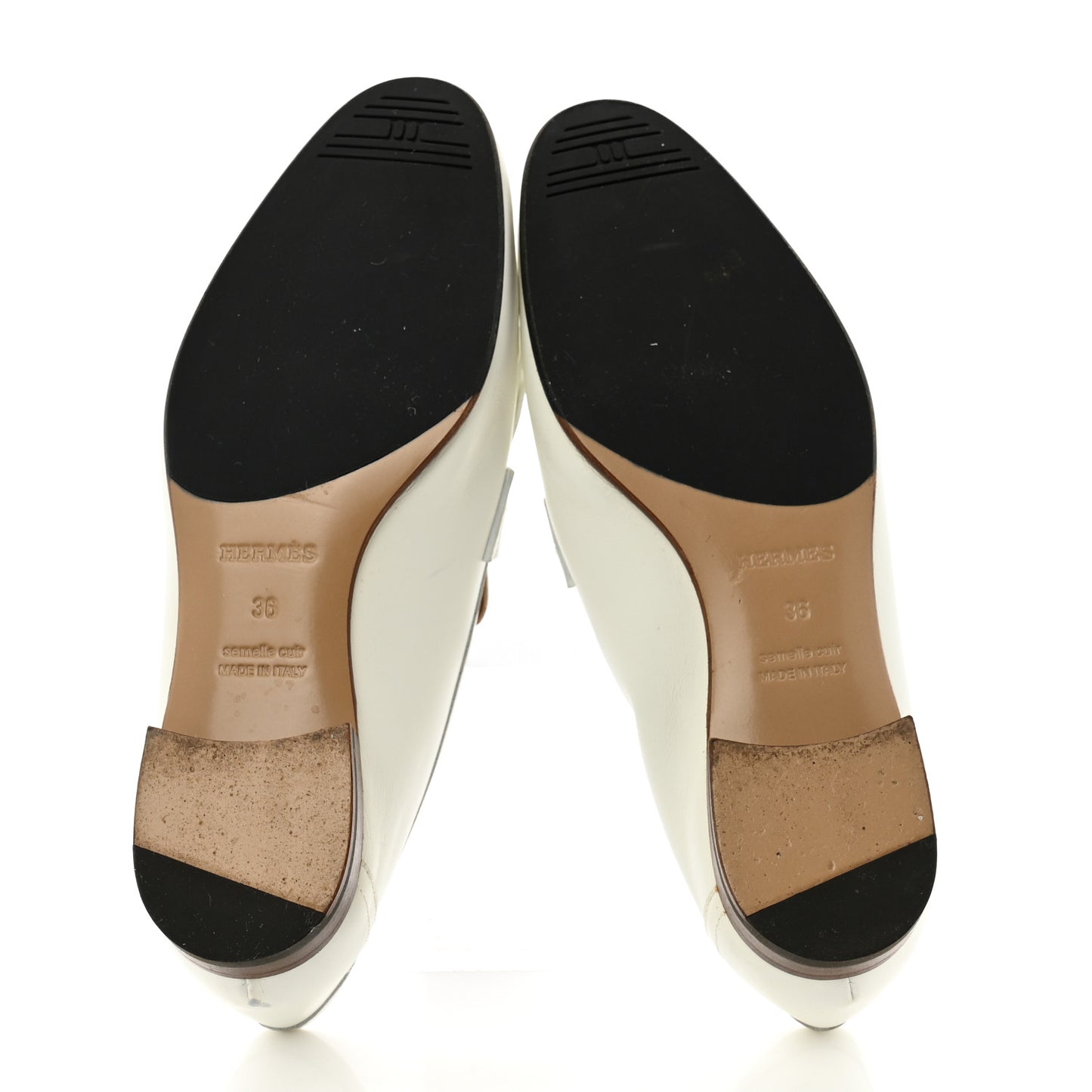 Calfskin Womens Royal Loafers 36 White
