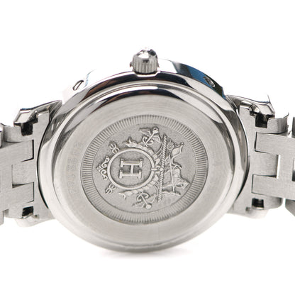 Hermes Stainless Steel 24mm Clipper Quartz Watch Gold 8 of 8
